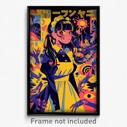 French Movie Poster - Girl Feeling Insecurity, Complex Maid Apron (Art Print)