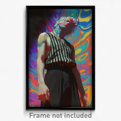 Art Poster - Man Feeling Claustrophobic Wearing Thick Sleeveless (Print)