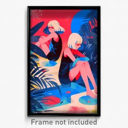 Art Poster - Secret River (Psychedelic Trippy Weird 11x17 Print)