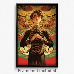 Mexican Movie Poster - Boy Feeling Suspense, Well To Do Brown Corset (Art Print)