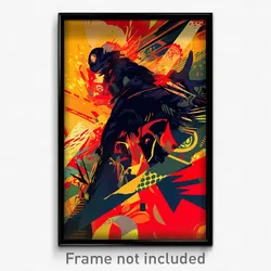 Spanish Movie Poster - Rundown Darkness (Spain Psychedelic Art Retro Film Print)
