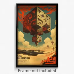 Hebrew Movie Poster - Concrete Flood Plain (Israel Retro Film Art Print)
