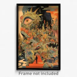 Movie Art Poster - Lovely Inn (Psychedelic Trippy Retro Cartoon Film Print)