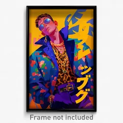 Spanish Movie Poster - Boy Feeling Comfortable, Flashy Blue Jacket (Art Print)