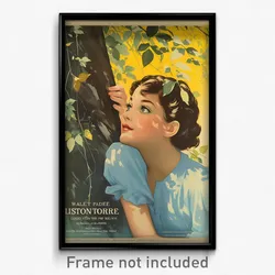 French Movie Poster - Boy Feeling Desire, Ragged Blue Dress (France Art Print)