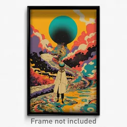 German Movie Poster - Distant Mews (Germany Psychedelic Art Retro Film Print)