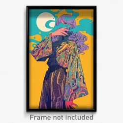 Movie Art Poster - Girl Feeling Longing, Wild Baggy Pants (Retro Film Print)