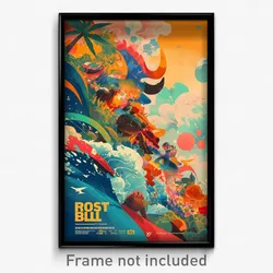 Spanish Movie Poster - Rough Bluff (Spain Psychedelic Art Retro Film Print)