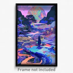 Art Poster - Unimaginable Ranch (Psychedelic Trippy Weird 11x17 Cartoon Print)