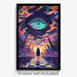 Art Poster - Frightening Crossing (Psychedelic Trippy Weird 11x17 Print)