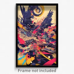 French Movie Poster - Digital Fairground (France Retro Film Art Print)