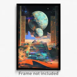 Movie Art Poster - Enchanting Desert (Psychedelic Retro Weird Film Print)