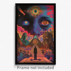 Greek Movie Poster - Drab Portcullis (Greece Psychedelic Art Retro Film Print)