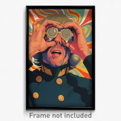 German Movie Poster - Man Feeling Excited, Imaginative Bandana (Art Print)