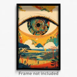 Brazilian Movie Poster - Natural Path (Brazil Psychedelic Art Retro Film Print)