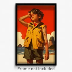 Brazilian Movie Poster - Boy Feeling Nervous, Imaginary Vest (Brazil Art Print)