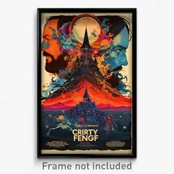 French Movie Poster - Grimy Fief (France Psychedelic Art Retro Film Print)