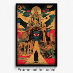 Greek Movie Poster - Amazing Cloister (Greece Psychedelic Art Retro Film Print)