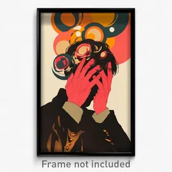 French Movie Poster - Boy Feeling Loathing, Pink Gloves (France Film Art Print)