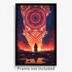 Movie Art Poster - Elegant Sawmill (Psychedelic Trippy Retro Cartoon Film Print)