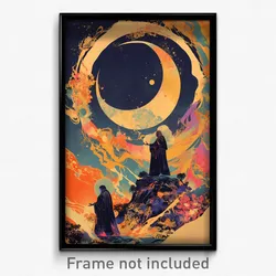 French Movie Poster - Miniature March (France Psychedelic Art Retro Film Print)