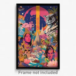 Bollywood Movie Poster - Glossy Motel (India Retro Hindi Film Art Print)