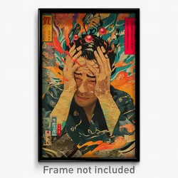 Thai Movie Poster - Man Feeling Bitter, Thin Cherry Hair Ornament (Art Print)