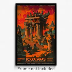 Greek Movie Poster - Crazy Mausoleum (Greece Psychedelic Art Retro Film Print)