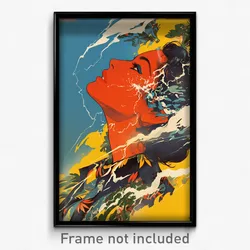 Brazilian Movie Poster - Unknown Storm (Brazil Psychedelic Art Retro Film Print)