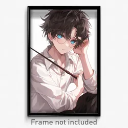 Anime Art Poster - Boy Feeling Jealousy Wearing Advanced Wand (Print)