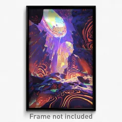 Art Poster - Clean Cavern (Psychedelic Trippy Weird 11x17 Print)