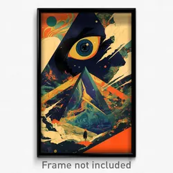 Greek Movie Poster - Nifty Cone (Greece Psychedelic Trippy Art Retro Film Print)
