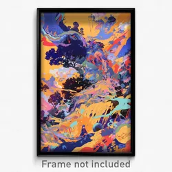 Art Poster - Complex Isle (Psychedelic Trippy Weird 11x17 Print)