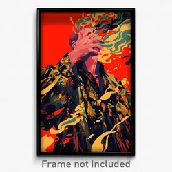 Movie Art Poster - Man Feeling Fascination, Flamboyant Frilled Shirt (Print)