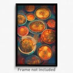 Art Poster - Musty Mexican Plate (Psychedelic Trippy Weird 11x17 Cartoon Print)