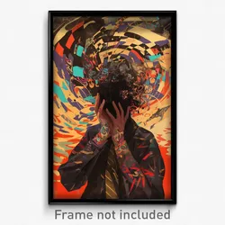 Art Poster - Man Feeling Uncertainty, Academic Sleeves Pushed Up (Art Print)