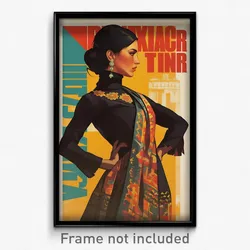 Mexican Movie Poster - Woman Feeling Scorn, Impeccable Turtleneck Dress (Print)