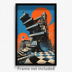 German Movie Poster - Strange Indian City (Germany Retro Film Art Print)