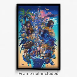 Brazilian Movie Poster - Blue Town (Brazil Psychedelic Art Retro Film Print)