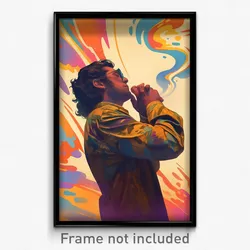 Bollywood Movie Poster - Man Feeling Nostalgic, Superb Band Uniform (Art Print)