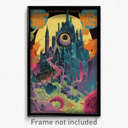 German Movie Poster - Slimy Citadel (Germany Psychedelic Art Retro Film Print)