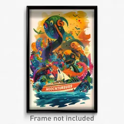 Greek Movie Poster - Monstrous Cruise (Greece Psychedelic Art Retro Film Print)