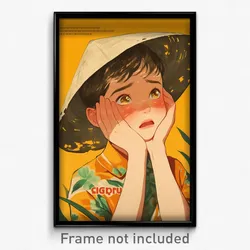 Vietnamese Movie Poster - Boy Feeling Resignation, Gorgeous Hat (Art Print)