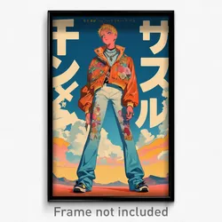 Icelandic Movie Poster - Boy Feeling Epiphany, Zealous Gradient Legwear (Print)
