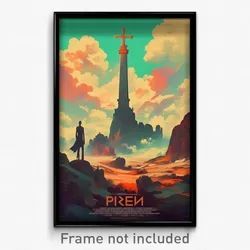 Russian Movie Poster - Energetic Grave (Russia Psychedelic Art Retro Film Print)