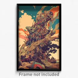 Art Poster - Humble Highway (Psychedelic Trippy Weird 11x17 Print)