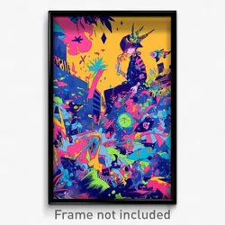 Art Poster - Standard Pass (Psychedelic Trippy Weird 11x17 Cartoon Print)
