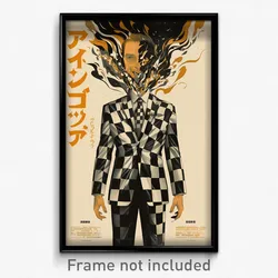 Icelandic Movie Poster - Man Feeling Epiphany, Complex Checkered Dress (Print)