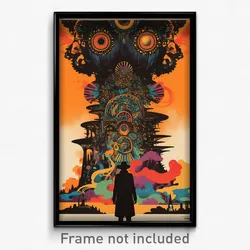 German Movie Poster - Wild Outpost (Germany Psychedelic Art Retro Film Print)