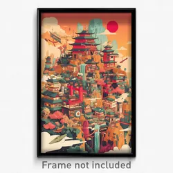 Vietnamese Movie Poster - Gigantic Mexican City (Vietnam Retro Film Art Print)